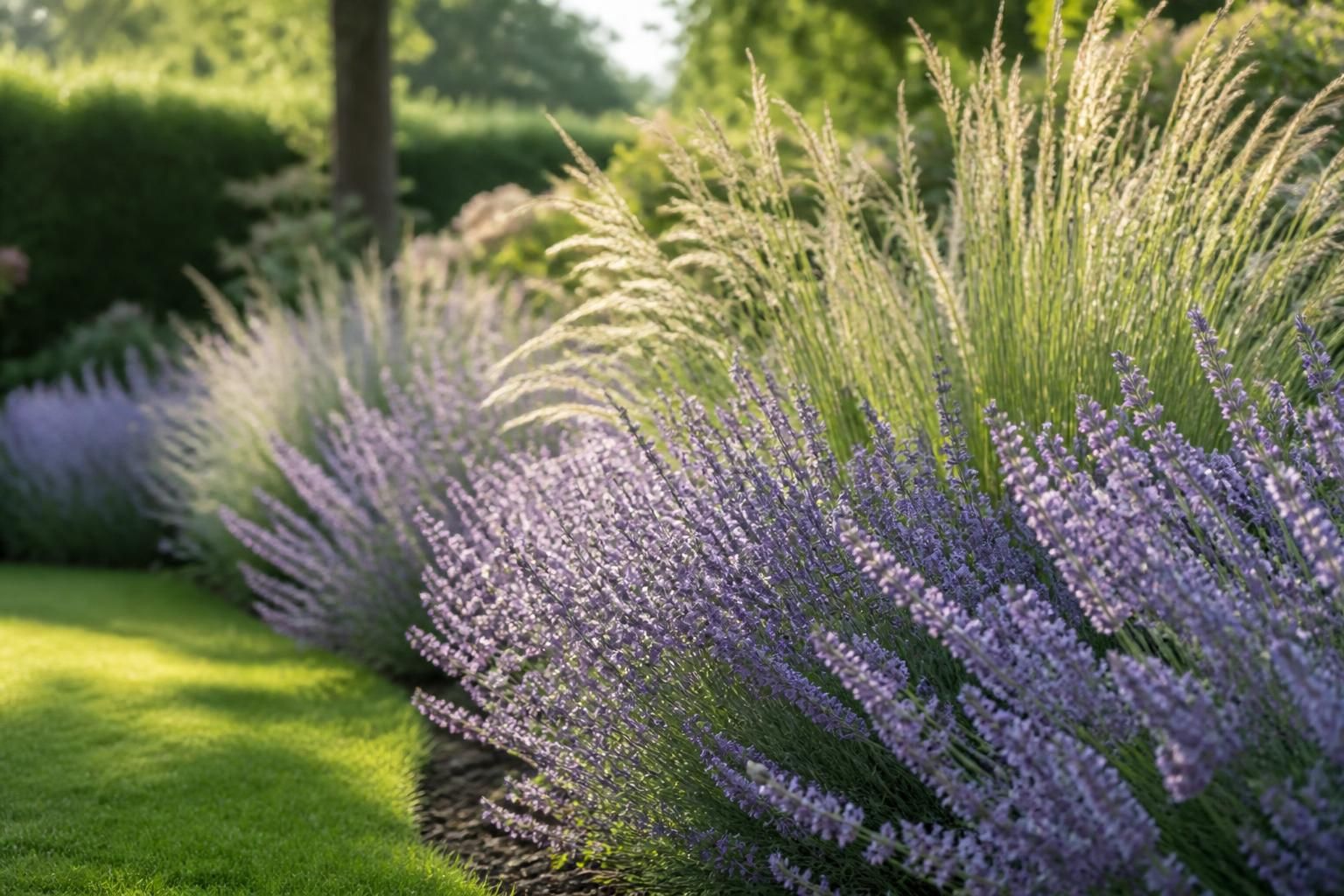 découvrez nos conseils pour réussir une bordure lavande et graminées et créer un jardin harmonieux alliant couleur, texture et facilité d'entretien.